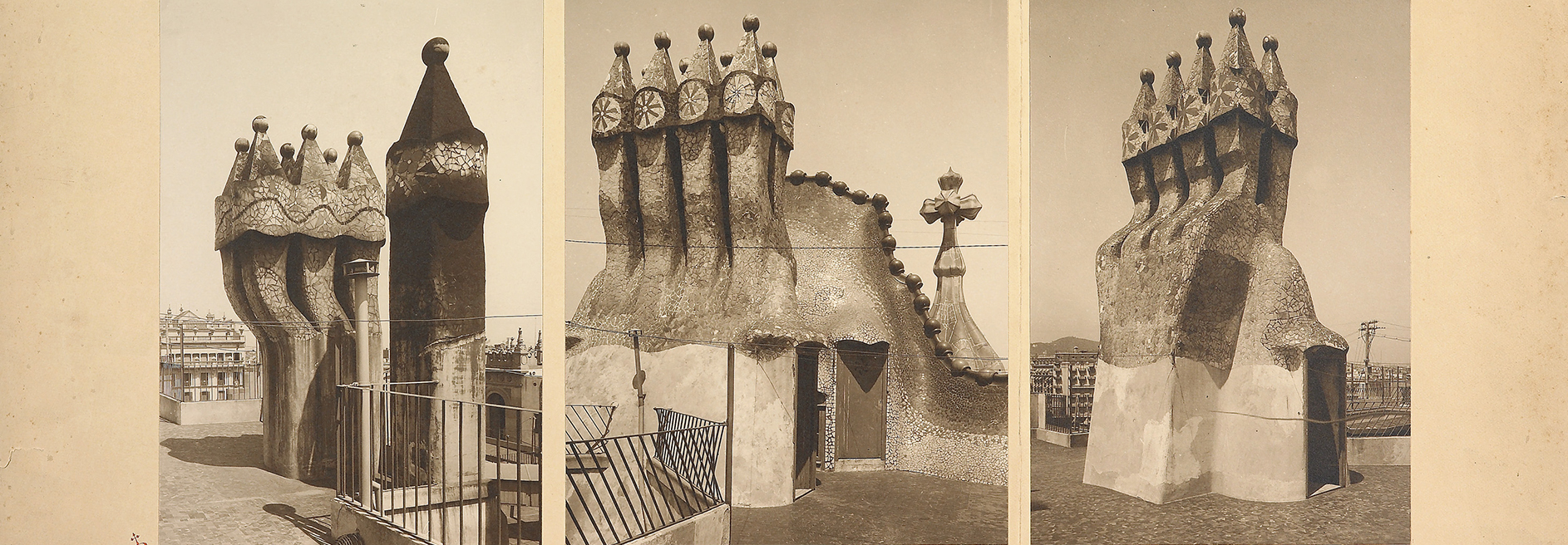 Xemeneies de la casa Batlló. c. 1927